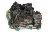 Dark Purple Cubic Fluorite Crystal Plate - China #128569-3